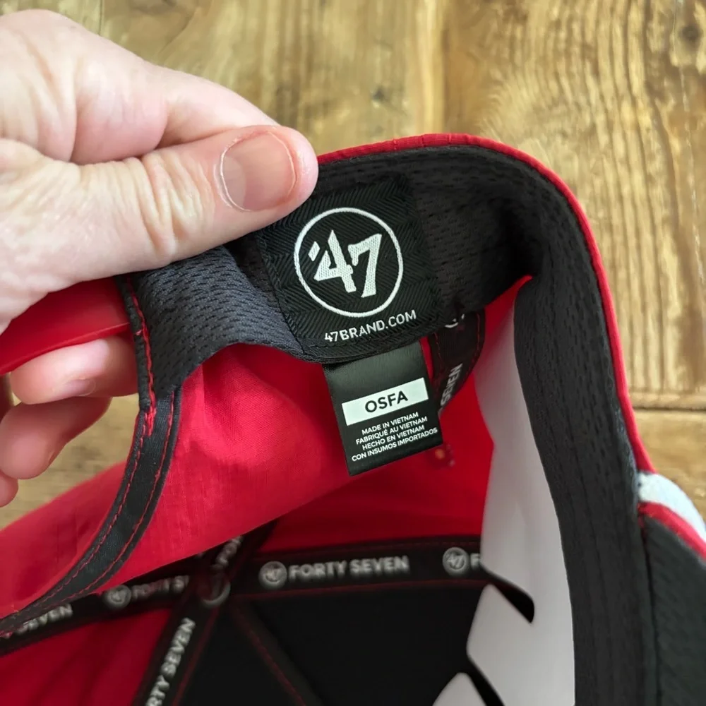 NWT Philadelphia Phillies MLB '47 Brand Red Script Rope Hitch Adjustable Hat - Picture 8 of 8